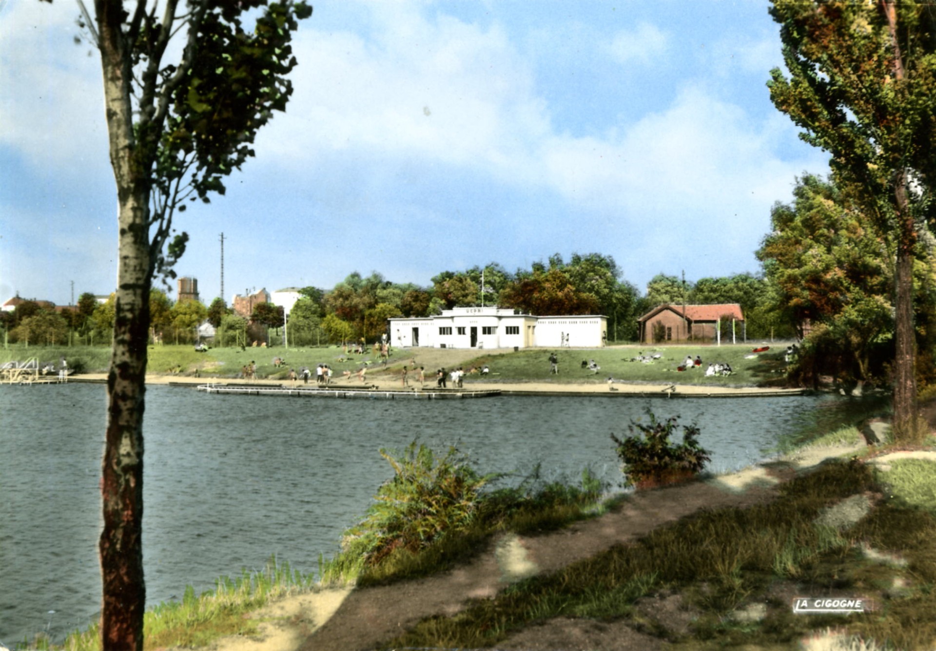 L'Etang et la piscine de l'UCPMI en 1966